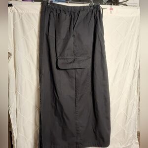 Maxi Cargo Skirt In Black 31" Long Size S/M BY WAYF EUC